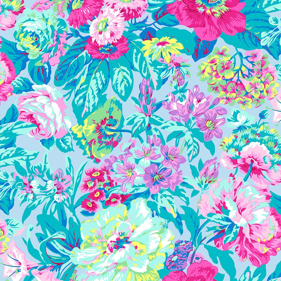 108" Wide Quilt Backing Kaffe Fassett Collective Voluptuous Pastel from Free Spirit 3 YARD CUT by Free Spirit