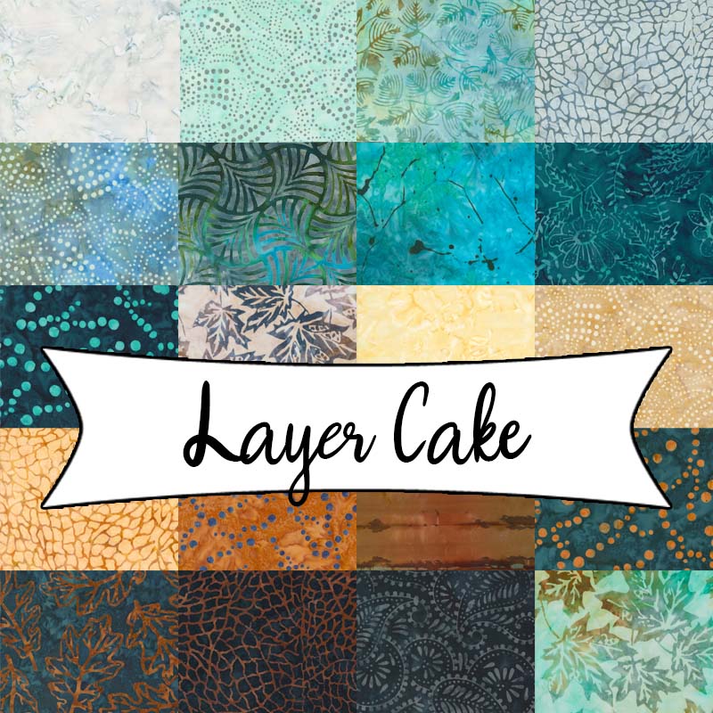 Blue Ridge Batiks Layer Cake by Moda - Texas Pre-Cuts