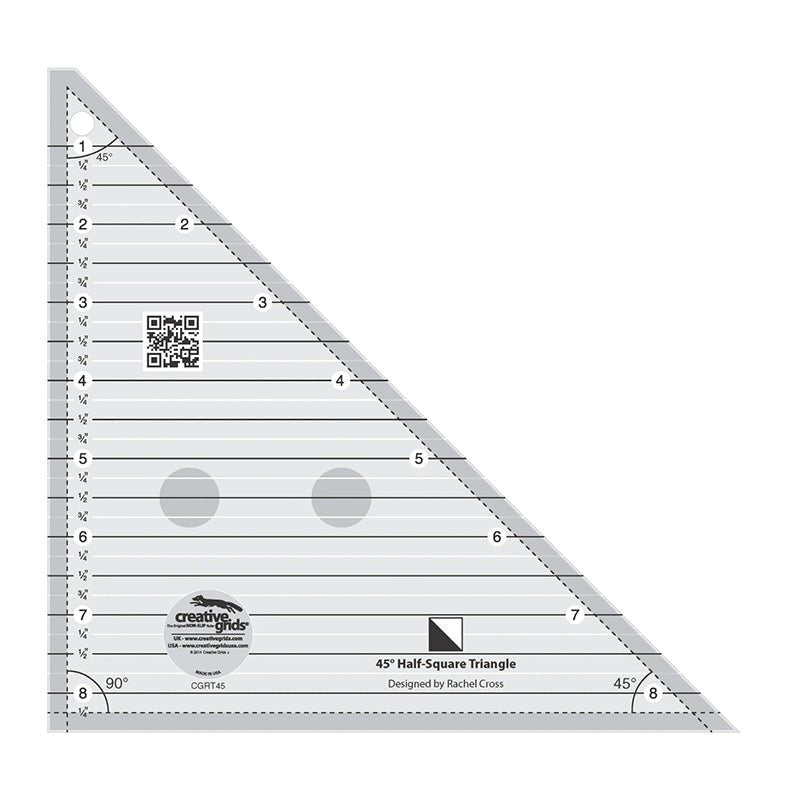 45° Half - Square Triangle Ruler from Creative Grids by Creative Grids