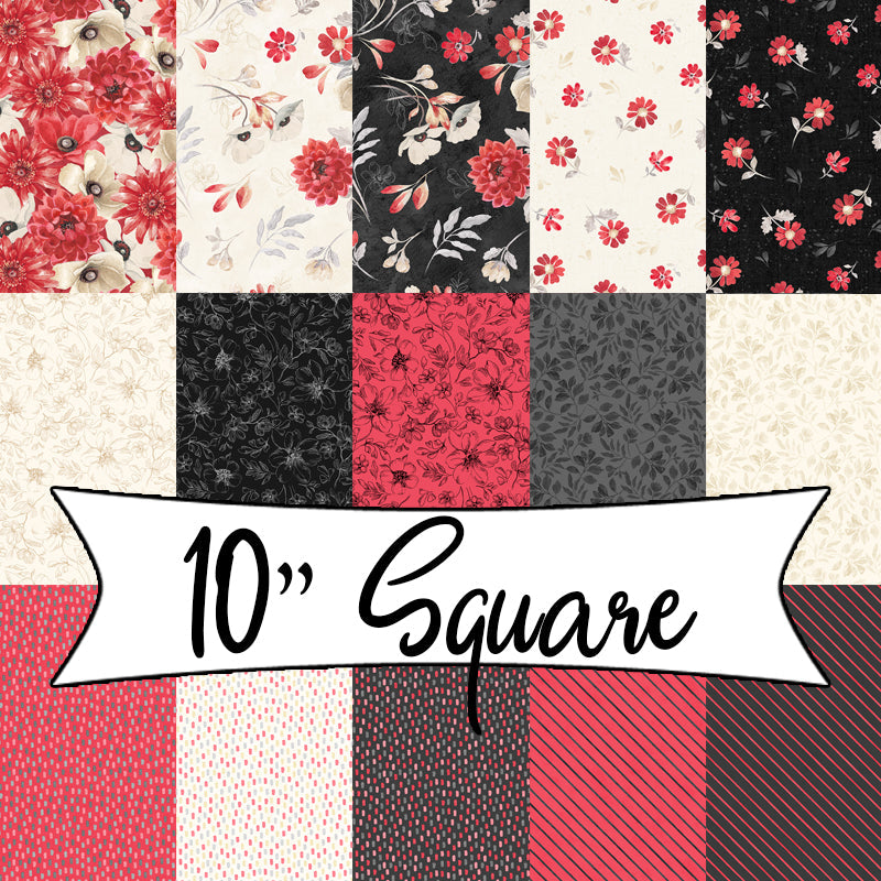 Scarlet Dreams 10 Karat Gems 10" Squares