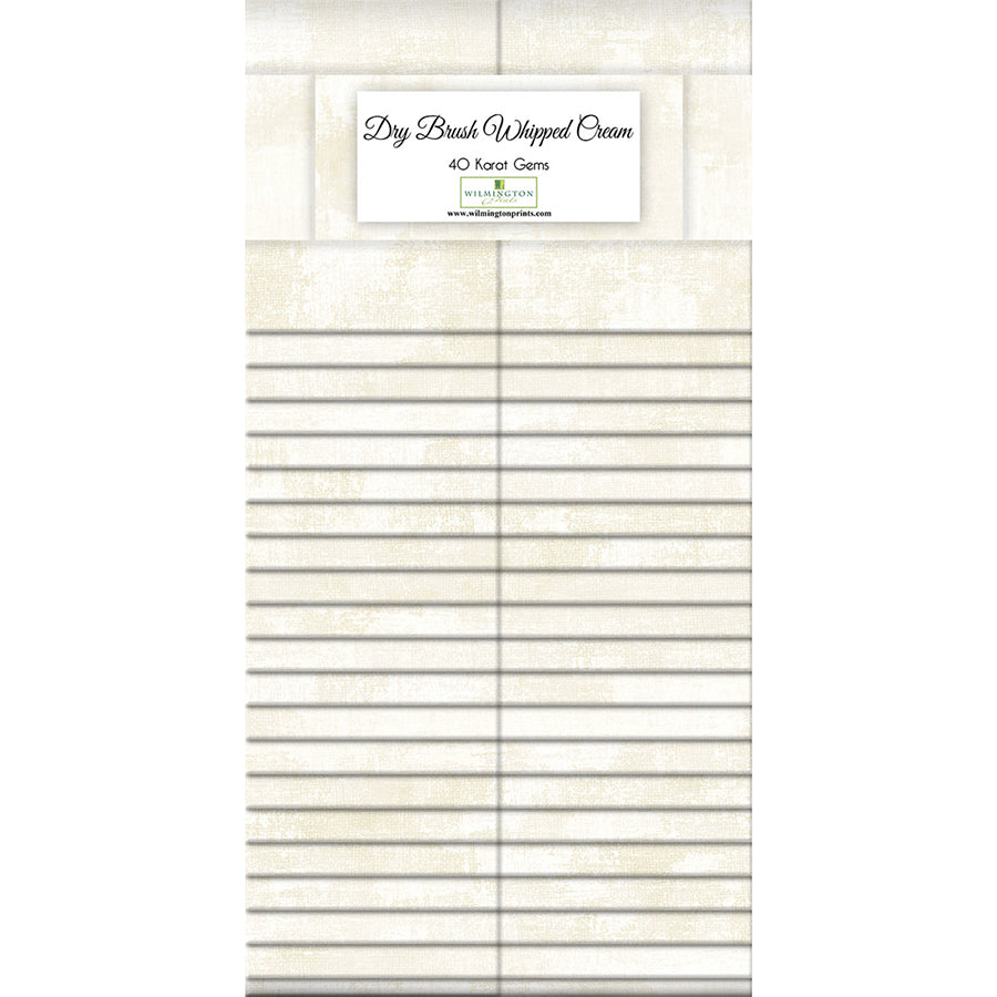 Dry Brush Whipped Cream 40 Karat Gems 2.5" Strips by Wilmington