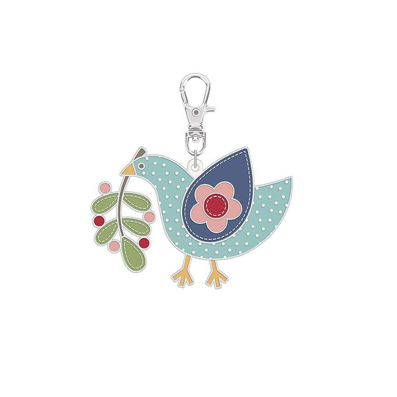 Lori Holt Enamel Happy Charm Bluebird by Riley Blake