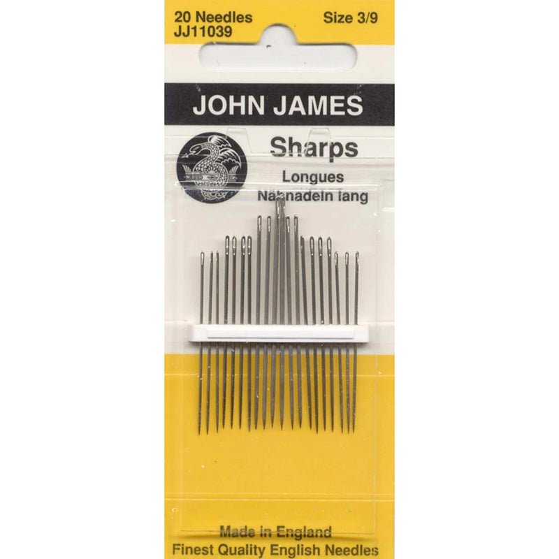 Assorted Sharps Needles Size 3/9 by John James by John James