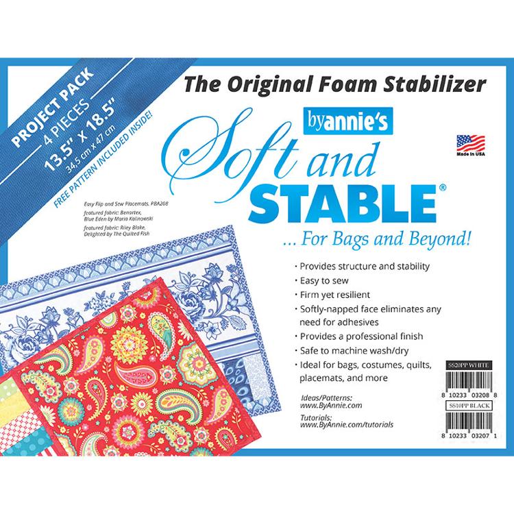 By Annie's Soft and Stable Original Foam Stabilizer 13.5" X 18.5" Project Pack White by ByAnnie