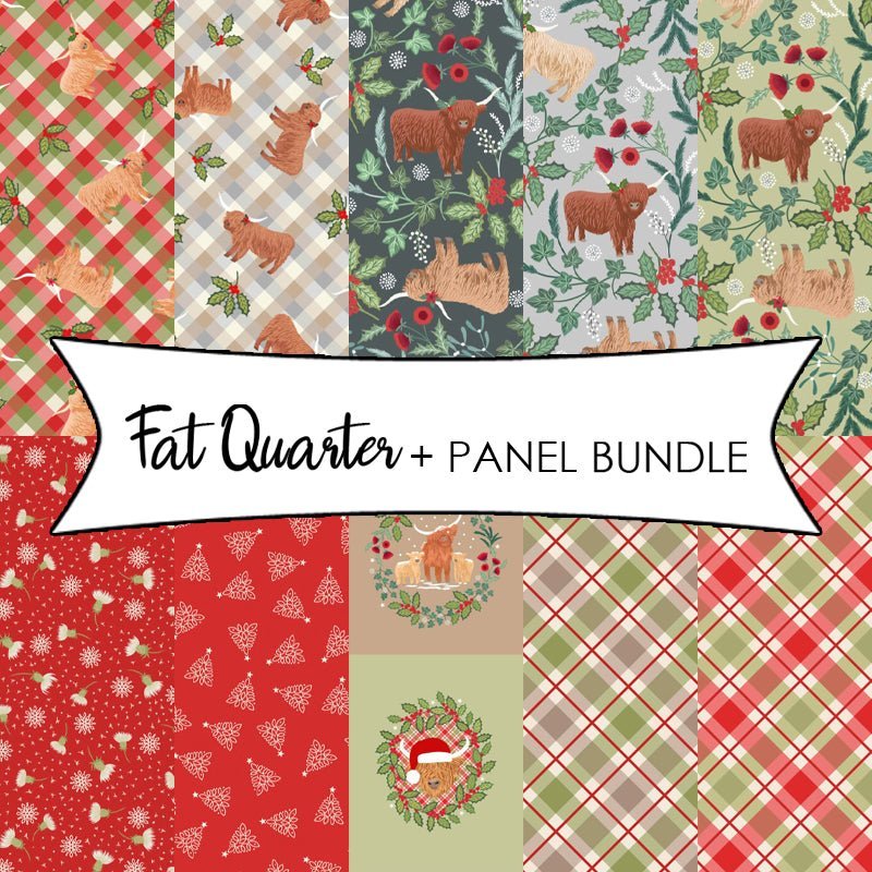 Celtic Christmas Fat Quarter + Panel Bundle by Lewis & Irene