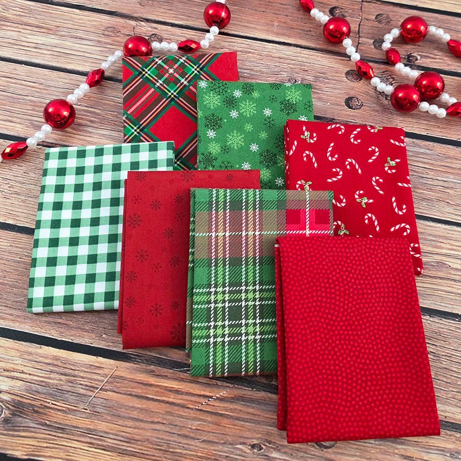 Christmas Cupboard – FWFS Exclusive 7 Piece Fat Quarter Bundle by Fort Worth Fabric Studio