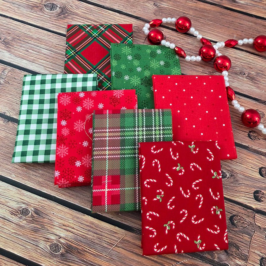 Christmas Cupboard – FWFS Exclusive 7 Piece Fat Quarter Bundle by Fort Worth Fabric Studio