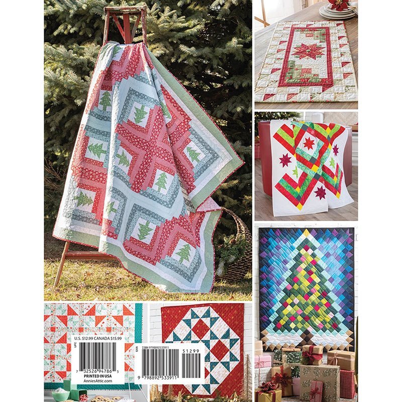 Christmas Quilting: Festive Stitches Quilt Pattern Book by Annie's Quilting