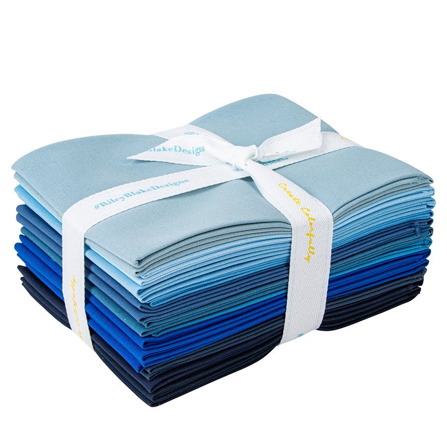 Confetti Cottons Blue Fat Quarter Bundle from Riley Blake - Riley Blake from Fort Worth Fabric Studio