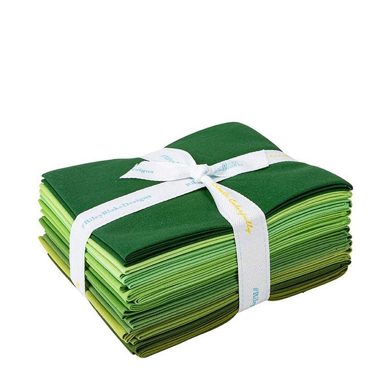 Confetti Cottons Green Fat Quarter Bundle from Riley Blake - Riley Blake from Fort Worth Fabric Studio