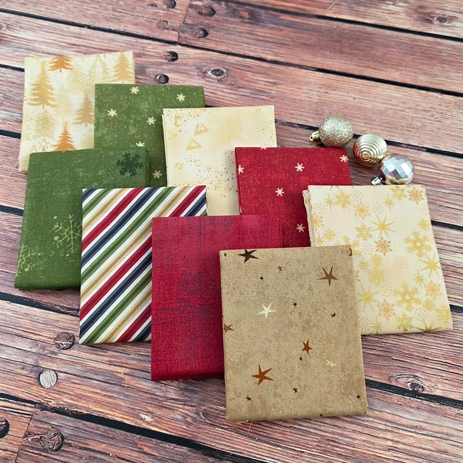 Consider It Festive – FWFS Exclusive 9 Piece Fat Quarter Bundle by Fort Worth Fabric Studio