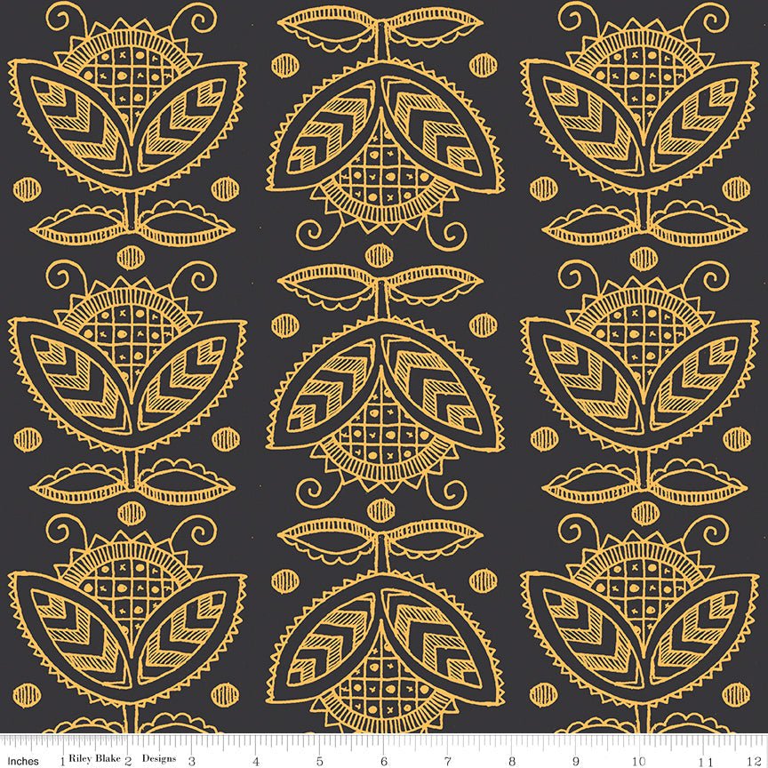 Costume Maker's Act II Thistle Black 1 Yard Cut by Riley Blake