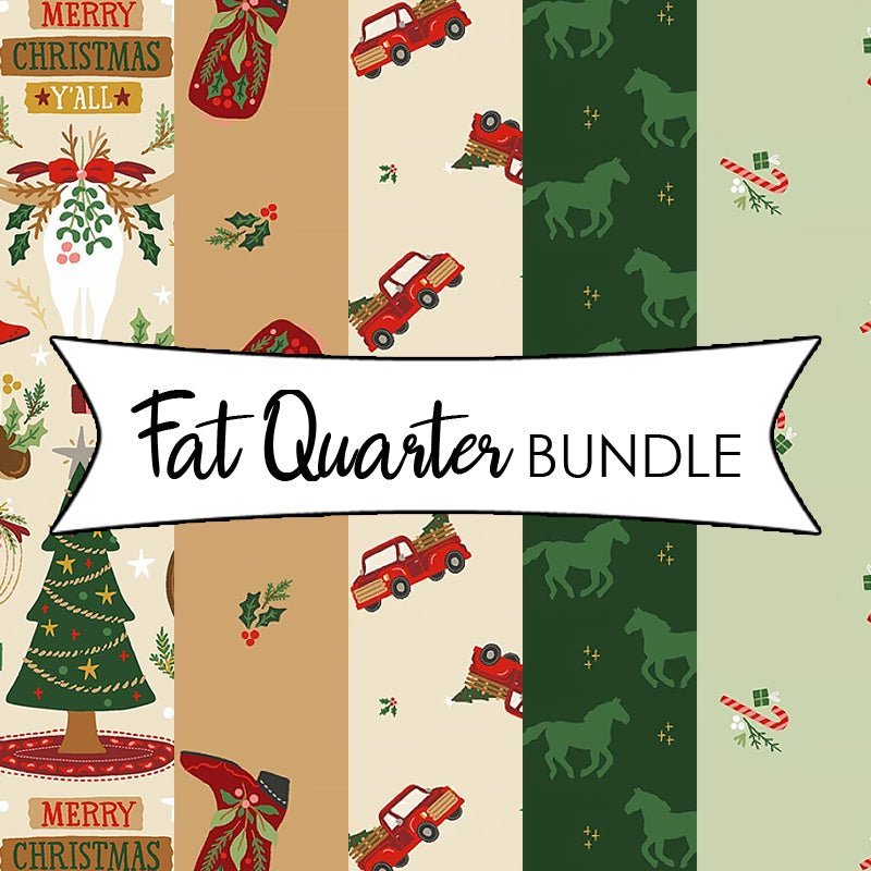 Cowboy Christmas Fat Quarter Bundle by Timeless Treasures