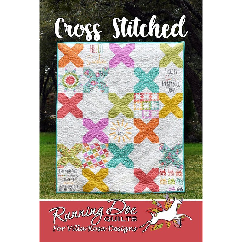 Cross Stitched Quilt Pattern by Villa Rosa Designs
