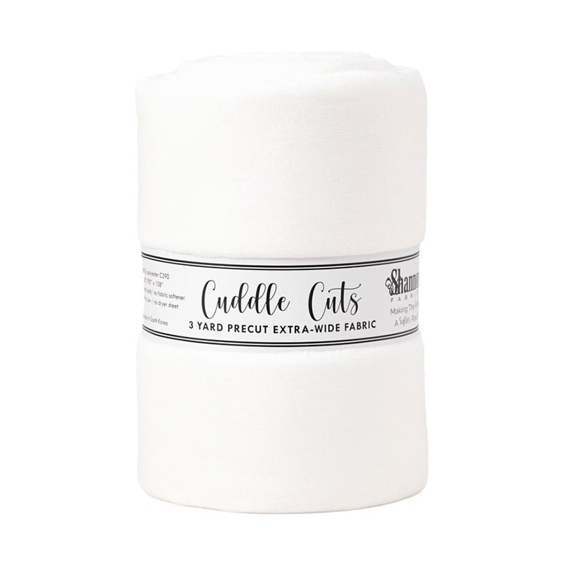 Cuddle by Shannon 3 Yard Cuddle Cut White by Shannon Fabrics