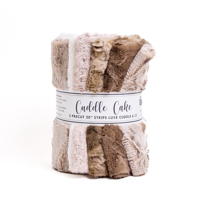 Cuddle by Shannon Luxe Cuddle Cake Arctic Lynx Taupe - Shannon Fabrics from Fort Worth Fabric Studio