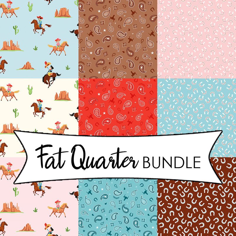 Designer Flannel Lil Buckaroos Fat Quarter Bundle - Riley Blake from Fort Worth Fabric Studio