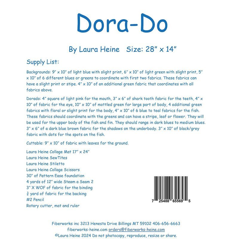 Dora - Do Collage Pattern by Fiberworks Inc by Fiberworks Inc
