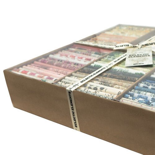 Eclectic Elements Tim Holtz Palette - Fat Quarter Box 120 Fat Quarters - Free Spirit from Fort Worth Fabric Studio