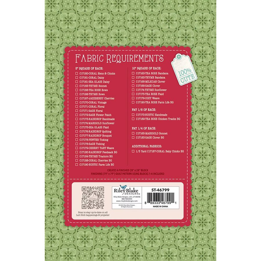 Farmer's Daughter Quilt Seeds Autumn Barn by Riley Blake