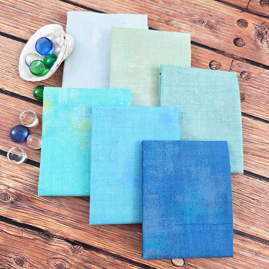 Frio River Waters Fat Quarter Bundle FWFS Exclusive (6 FQs) by Fort Worth Fabric Studio