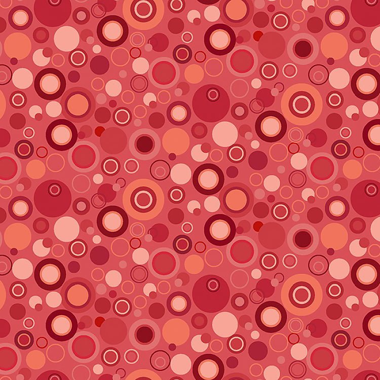 Henry Glass Bubble Dot Basics Rose 1 Yard Cut by Henry Glass