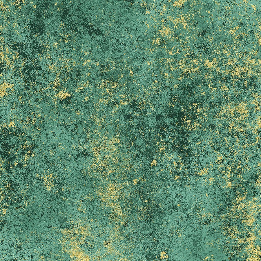 Hoffman Brilliance Eucalyptus Gold Metallic 1 Yard Cut by Hoffman