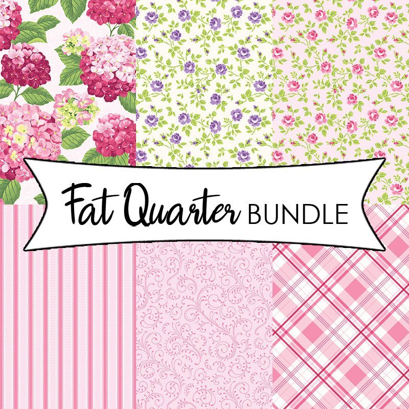 Hydrangeas in the Garden Fat Quarter Bundle by Riley Blake