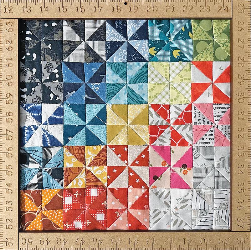 Just A Little Box Wood Frame Ruler 10" - Moda from Fort Worth Fabric Studio