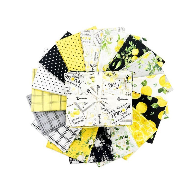 Lemon Zest Fat Quarter Bundle by Clothworks