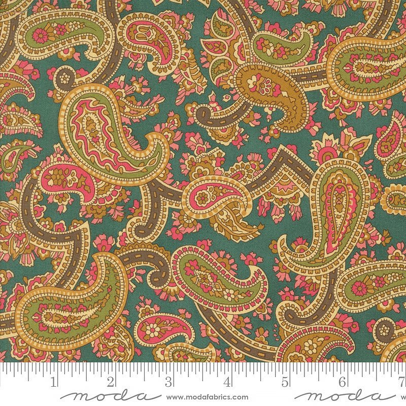Moda Collection for a Cause: Unity Paisley Twilight 1 Yard Cut by Moda