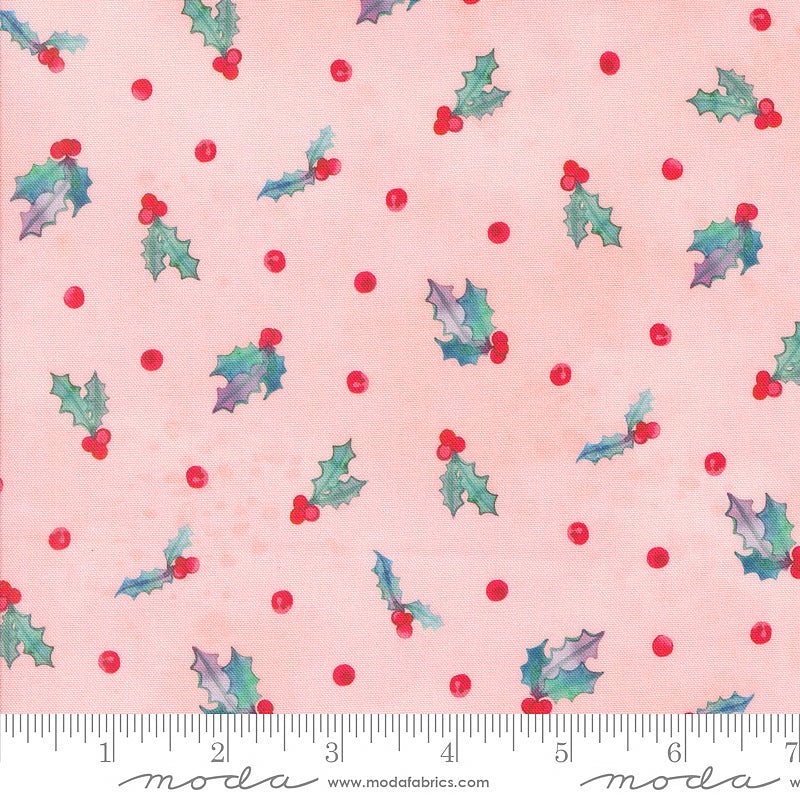 Moda Love & Cheer Holly Berries Ballet 1 Yard Cut by Moda