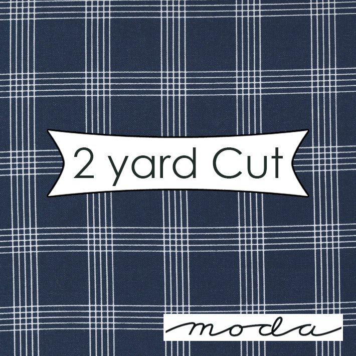 Moda Nantucket Summer Plaids Navy 2 Yard Cut by Moda