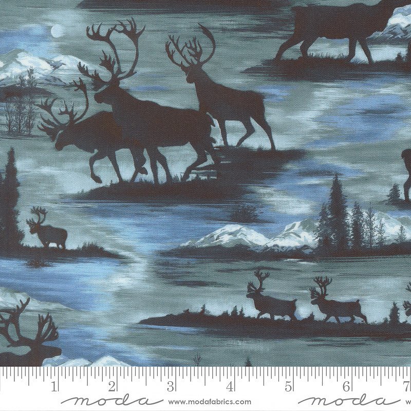Moda Wild Blue Yonder Elk Scenic Sky 1 Yard Cut by Moda
