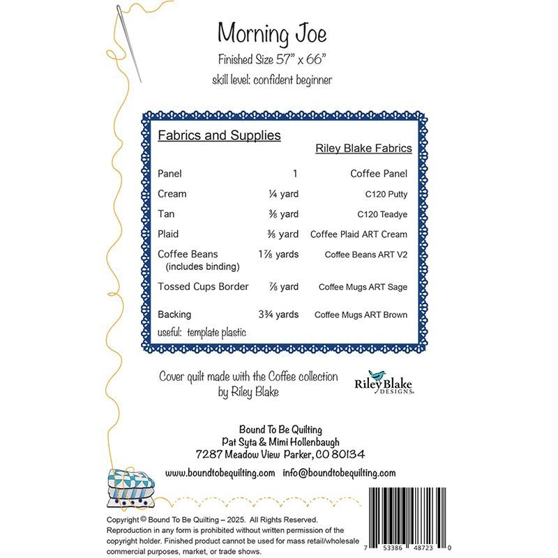 Morning Joe Quilt Pattern by Bound To Be Quilting by Bound To Be Quilting