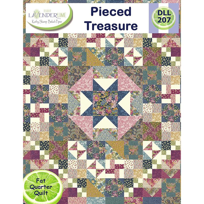Pieced Treasure Quilt Pattern by Lavender Lime by Moda