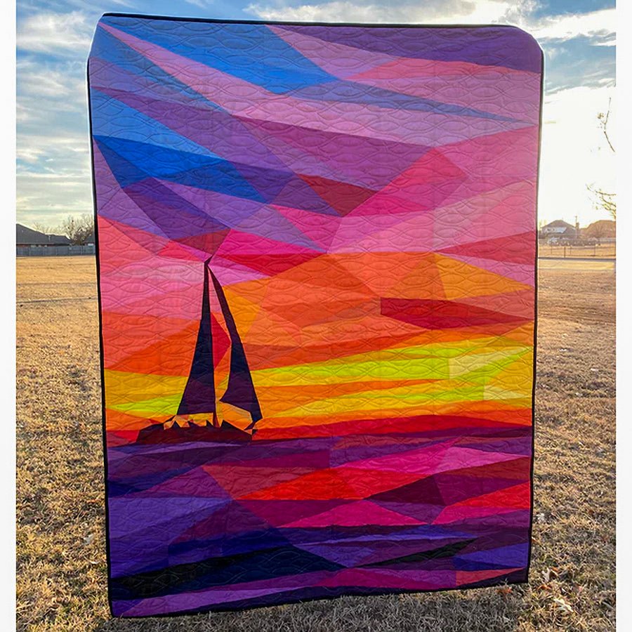 Sail Away Foundation Paper Pieced Quilt Pattern by Legit Kits Design - Legit Kits Design from Fort Worth Fabric Studio
