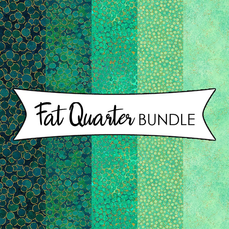 Shimmer Peacock Fat Quarter Bundle by Northcott