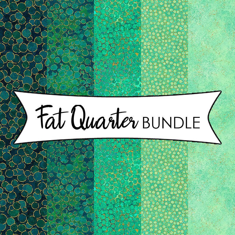 Shimmer Peacock Fat Quarter Bundle - Northcott from Fort Worth Fabric Studio