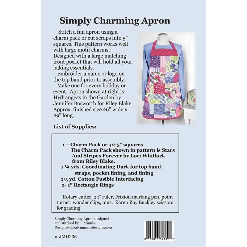 Simply Charming Apron Pattern by J. Minnis Designs by J. Minnis Designs