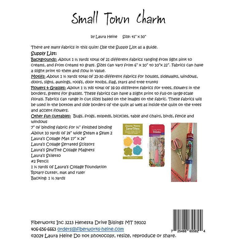Small Town Charm Quilt Pattern from Fiberworks Inc - Fiberworks Inc from Fort Worth Fabric Studio