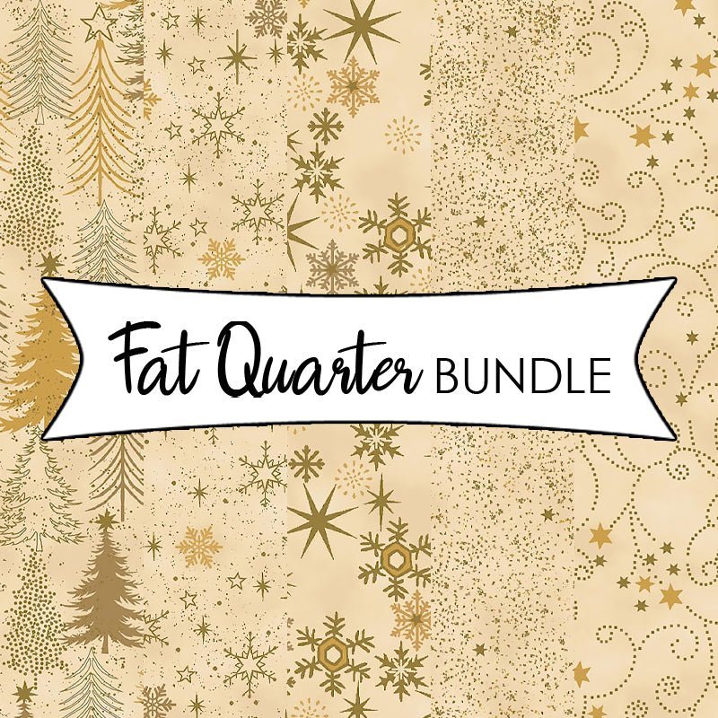 Snow Crystals Fat Quarter Bundle by Stof of Denmark