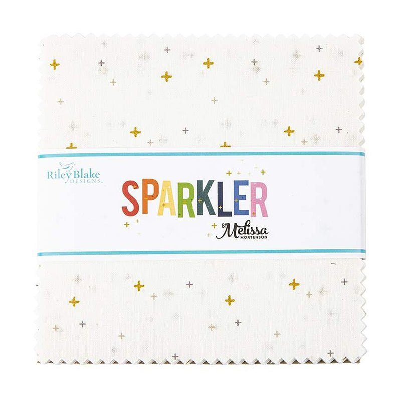 Sparkler White 5" Stacker from Riley Blake by Riley Blake