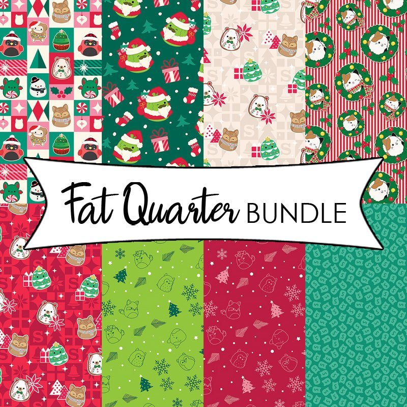 Squishmallows Squish the Season Fat Quarter Bundle by Northcott