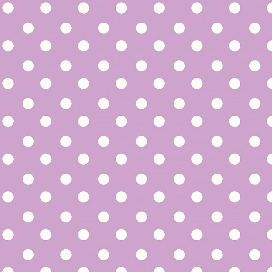 Studio E Neighborhood Association Polka Dots Lilac 1 Yard Cut by Studio E