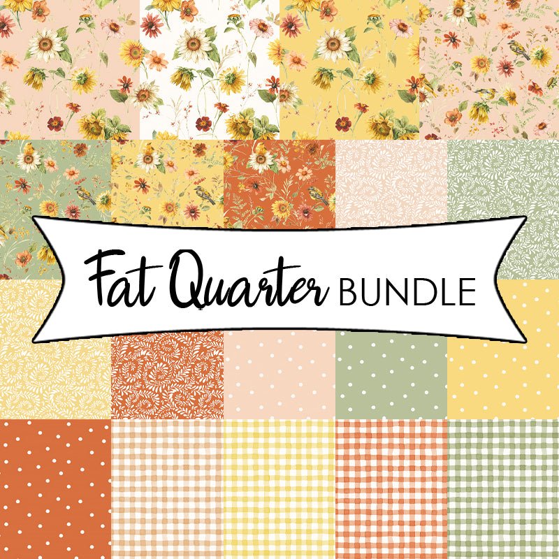 Sunflower Whispers Fat Quarter Bundle - Riley Blake from Fort Worth Fabric Studio