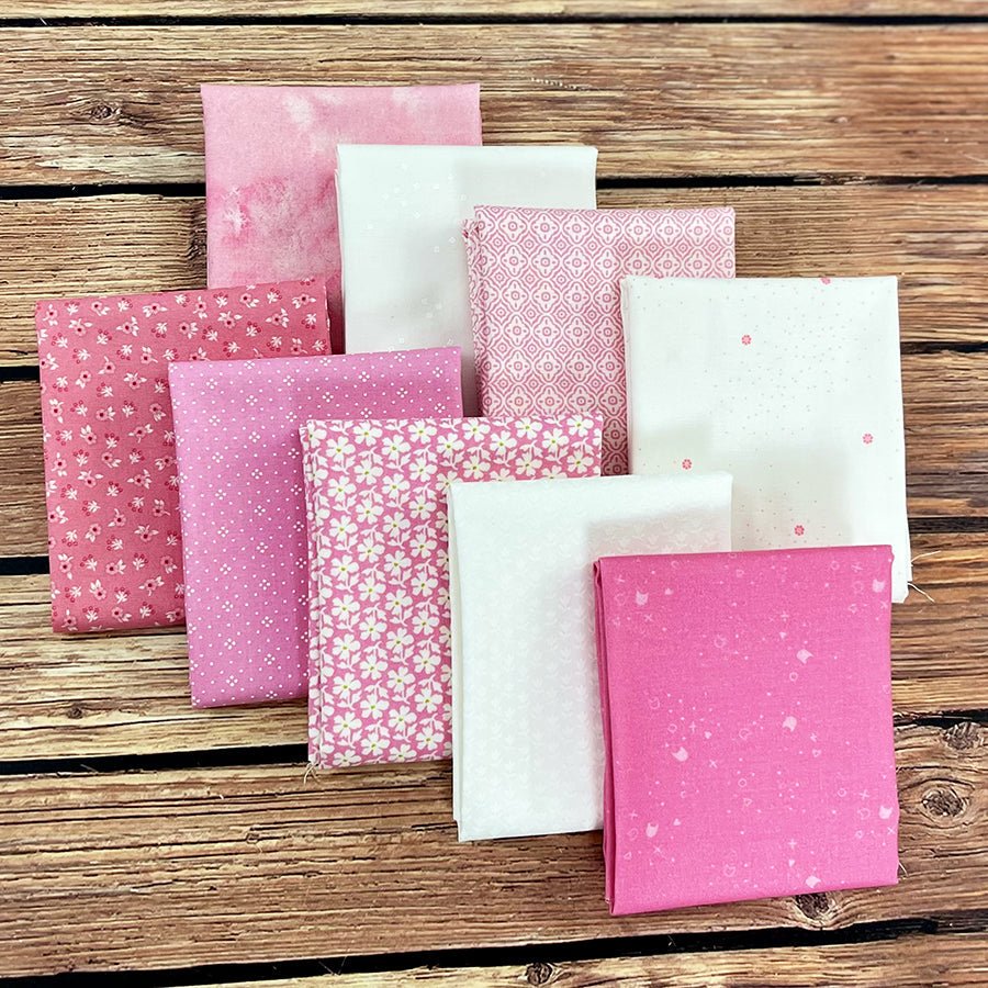 Texas Rosewater Fat Quarter Bundle (9 FQs) – FWFS Exclusive by Fort Worth Fabric Studio