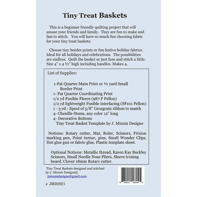 Tiny Treat Baskets Pattern by J. Minnis Designs by J. Minnis Designs