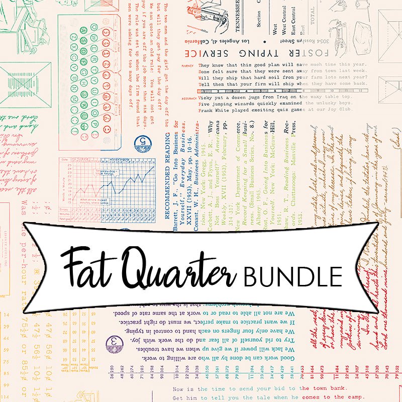 TYPE/ography Background Fat Quarter Bundle - Riley Blake from Fort Worth Fabric Studio