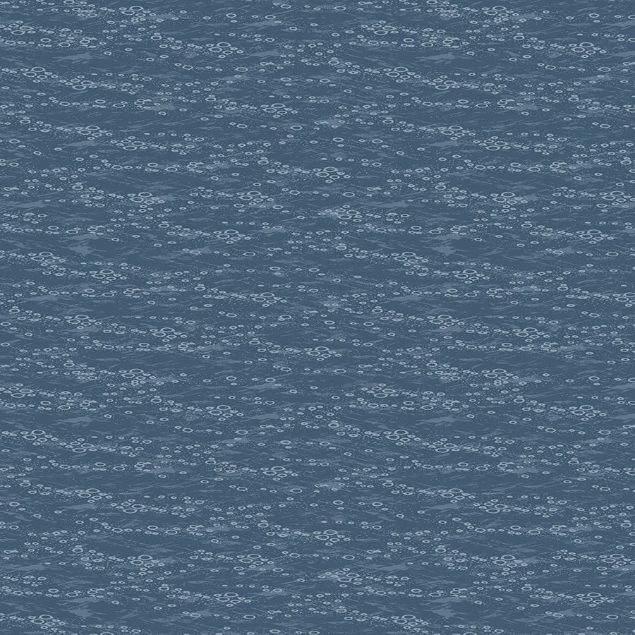 Wilmington Gone Fishing Water Texture Blue 1 Yard Cut by Wilmington Prints